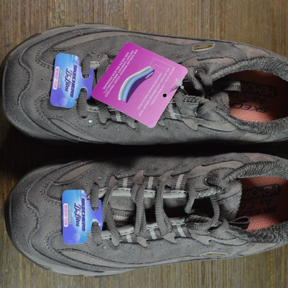 Skechers D'Lites Biggest Fan Shoes Womens Sz 6.5 Brown Sneakers READ - Picture 4 of 14